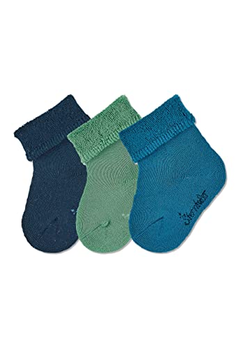 Sterntaler Baby Jungen Baby Socken Söckchen 3er-Pack Uni Strümpfe - Socken Baby, Babysöckchen - uni mit Vollplüsch - marine, 16 von Sterntaler