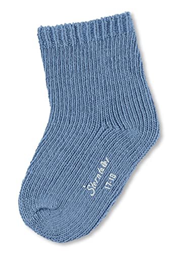 Sterntaler Baby - Jungen Baby Socken Söckchen Uni Wolle, Mittelblau, 18 von Sterntaler