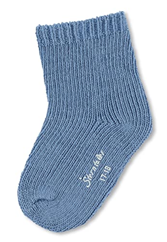 Sterntaler Baby - Jungen Baby Socken Söckchen Uni Wolle, Mittelblau, 34 von Sterntaler