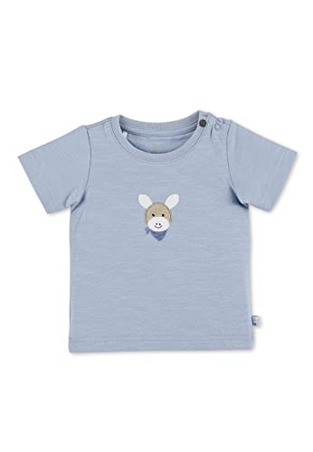 Sterntaler Baby Jungen Baby T Shirt GOTS Kurzarm Shirt Esel Emmi - Baby T-Shirt, Baby Shirt, Baby Kurzarmshirt - aus Baumwolle - bleu, 56 von Sterntaler