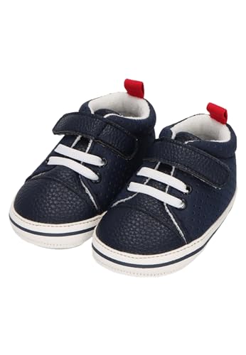 Sterntaler Babyschuh für Jungen Kunstleder - Mit praktischem Klettverschluss und elastischer Schnürung für einfaches An - und Ausziehen - marine, 22 von Sterntaler