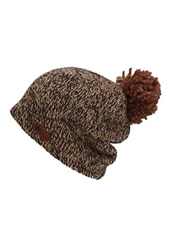 Sterntaler Baby Jungen Beanie Baby Beanie Bommel Mütze - Beanie Baby, Kinderbeanie - gefüttert mit Baumwoll Fleece - dunkelbraun, 47 von Sterntaler