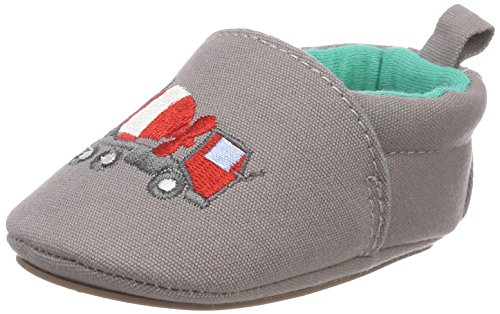 Sterntaler Baby Jungen Crawling Shoes Hausschuhe, Alter: 6-9 Monate, Grau (Steingrau), 17/18 von Sterntaler