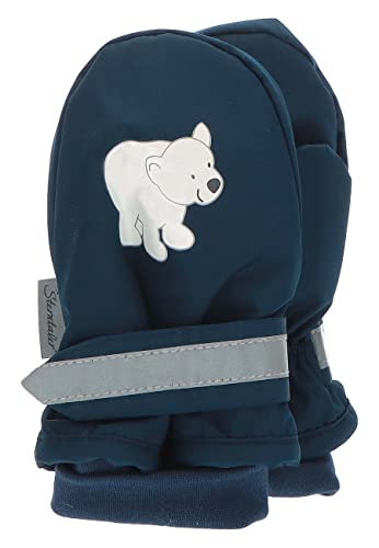 Sterntaler Unisex Kinder Daumen Eisbär Fäustlinge, Marine, 2 von Sterntaler