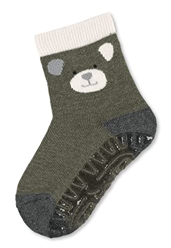 Sterntaler Baby - Jungen Fliesen Socken Baby Fli Fli Air Bär, Spinat, 18 von Sterntaler