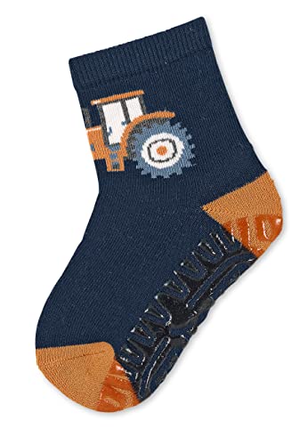 Sterntaler Baby - Jungen Fliesen Socken Baby Fli Fli Air Traktor, Marine, 18 von Sterntaler