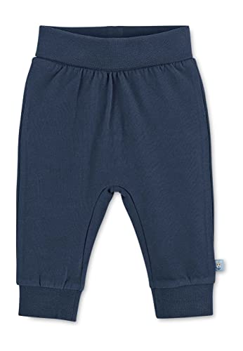 Sterntaler Baby Jungen Hose Baby GOTS Hose Emmi - Baby Hose, Kinder-Hose, Baby-Hose - mit "Mitwachsbund" und Stickerei - marine, 50 von Sterntaler