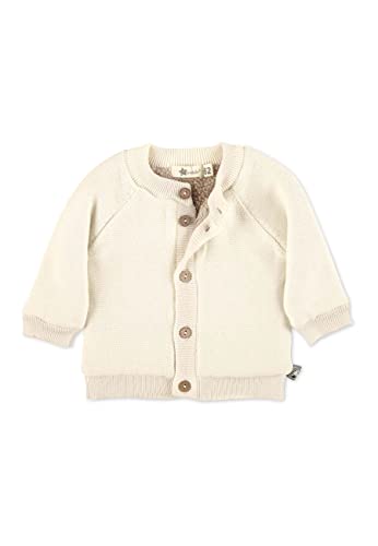 Sterntaler Baby Jungen Strickjacke Baby GOTS Strick Stern Jacke - Strickjacke Baby - Strickjacke mit Teddy Futter und Knopf - natur, 68 von Sterntaler