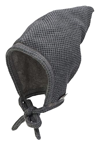 Sterntaler Baby Jungen Häubchen Baby Häubchen Waffeloptik Mütze - Baby Häubchen, Babymütze - aus Viskose mit Bindeband - rauchgrau, 37 von Sterntaler