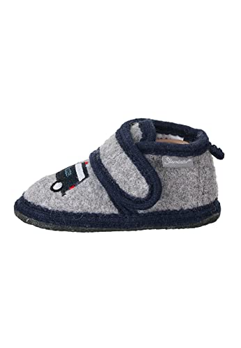 Sterntaler Baby - Jungen hjemmesko Slipper, Rauchgrau, 25-26 EU von Sterntaler