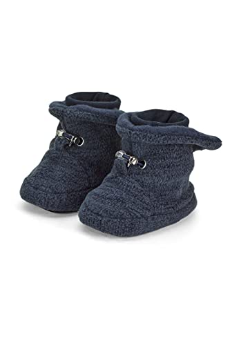 Sterntaler Baby Jungen Hausschuhe Baby Baby-Stiefel Melange Babyschuh - Hausschuhhe Baby - Mid-Top Babyschuh mit Gummi Sohle - marine, 16 von Sterntaler