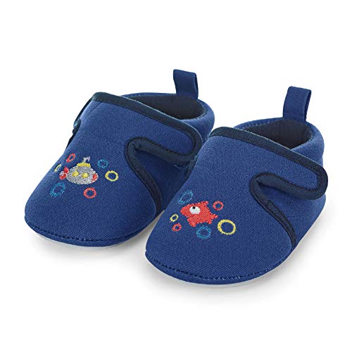 Sterntaler Baby-Krabbelschuh, Baby Jungen Hausschuhe, Blau (Blau 356), 15/16 EU (3-6 months Baby UK) von Sterntaler