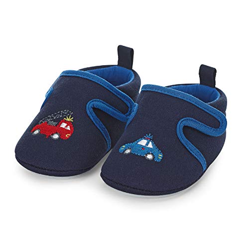 Sterntaler Baby-Krabbelschuh, Baby Jungen Hausschuhe, Blau (Marine 300), 17/18 EU (6-9 month Baby UK) von Sterntaler