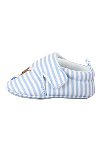 Sterntaler Baby Jungen Krabbelschuhe Baby Babykrabbelschuh Emmi - Krabbelschuhe Baby - mit rutschfester Sternensohle - bleu, 15-16 von Sterntaler