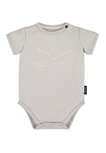Sterntaler Baby-Jungen Kurzarm Boot Body, lichtgrau, 74 von Sterntaler