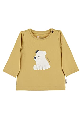 Sterntaler Baby - Jungen Langarmshirt Baby Langarm-shirt Eisbär Elia, Gelb, 86 von Sterntaler