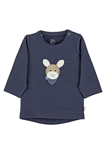 Sterntaler Baby - Jungen Langarmshirt Baby Langarm-shirt Esel Emmi, Marine, 56 von Sterntaler