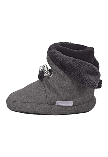 Sterntaler Baby Jungen Melange Babyschuh - Babystiefel, Babystiefelchen - Mid-Top Babyschuh mit Gummi Sohle - anthrazit meliert, 16 von Sterntaler