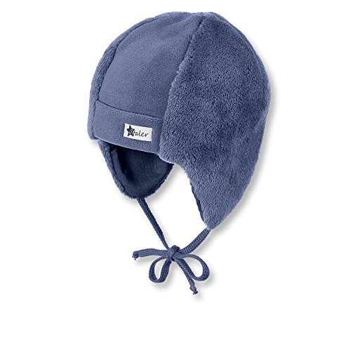 Sterntaler Unisex Baby Mütze, Blau (Nachtblau 366), 43 von Sterntaler