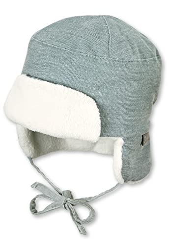 Sterntaler Baby - Jungen Mütze Baby Fliegermütze Feincord, dunkeltürkis, 41 von Sterntaler