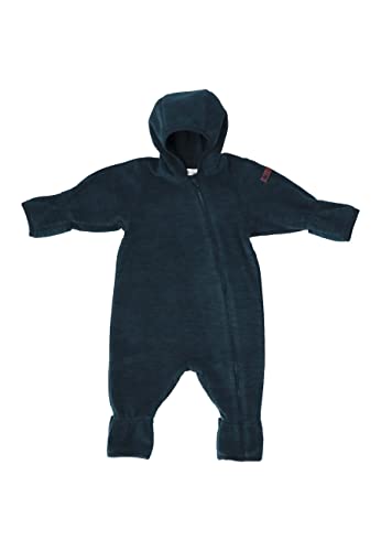 Sterntaler Baby Jungen Overall Baby Melange Overall - Overall Baby - aus Microfleece mit Stickerei und Reißverschluss - marine, 56 von Sterntaler