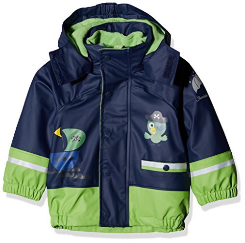Sterntaler Baby - Jungen Regenjacke mit Innenjacke Regenjacke, Blau (Marine 300), 74 von Sterntaler