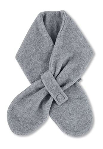 Sterntaler Schal aus Microfleece, gefüttert, mit Klettverschluss, zum Durchziehen - unisex Accessoires für Babys & Kleinkinder - warm, bequem und praktisch - silber melange, Gr. 70cm von Sterntaler