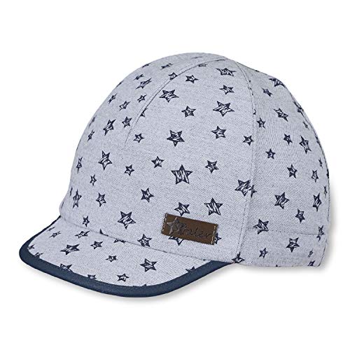 Sterntaler Baby-Jungen Schirmmütze Sonnenhut, Grau (Rauchgrau 566), 45 von Sterntaler