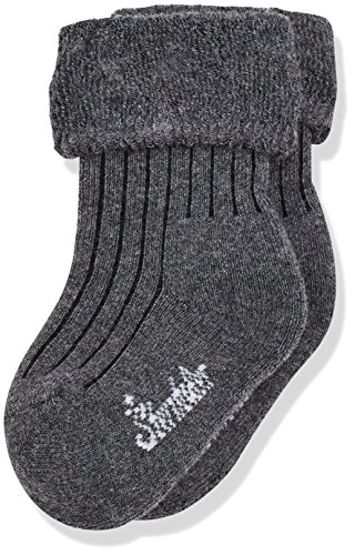 Sterntaler Baby - Jungen Socken Baby - Söckchen uni 8301450, Gr. 15 (Herstellergröße: 14), Grau (Anthrazit Melange 592) von Sterntaler