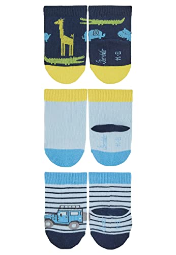 Sterntaler Baby-Jungen Söckchen 3erPack Dschungel Socken, Marine, 14 von Sterntaler