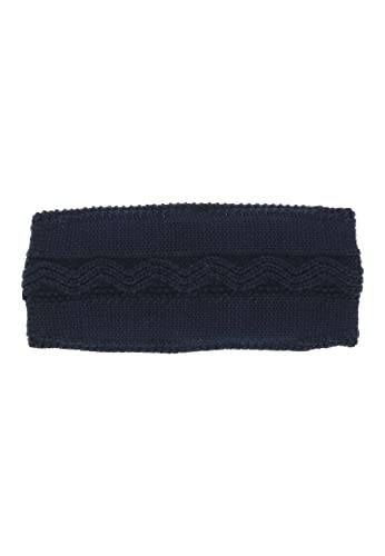 Sterntaler Baby Jungen Stirnband Baby Strick Rippenmuster Winter-Stirnband - Baby Stirnband - gefüttert mit Baumwollfleece - marine, 53 von Sterntaler