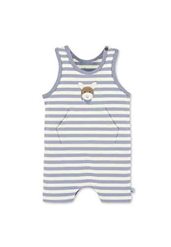 Sterntaler Baby Jungen Strampler GOTS Spieler Esel Emmi - Strampler Baby, Babystrampler - aus Baumwolle (GOTS zertifiziert) - bleu, 56 von Sterntaler