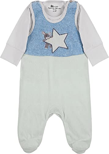 Sterntaler Baby-Jungen Strampler-Set Nicki Emmi Strampelhose, helltürkis, 56 von Sterntaler