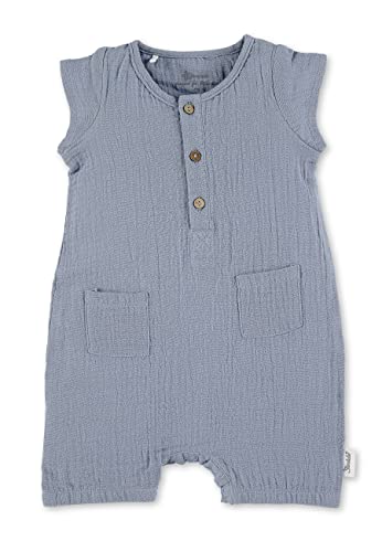 Sterntaler Baby Jungen Strampler Spieler uni - Strampler Baby, Babystrampler, Strampleranzug Baby - aus Baumwolle - bleu, 56 von Sterntaler