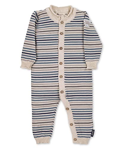 Sterntaler Baby Jungen Strampler Strick Strampler Einteiler GOTS Esel Emmi - Strampler Baby, Babystrampler - graublau, 56 von Sterntaler