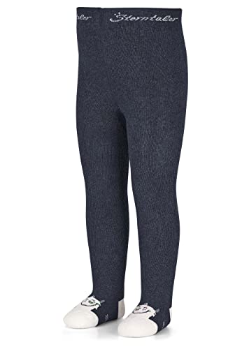 Sterntaler Baby Jungen Strumpfhose Baby Kleinkind Yeti Strumpfhose - Babystrumpfhose - mit Yeti Motiv und Vollplüsch - blau, 62 von Sterntaler