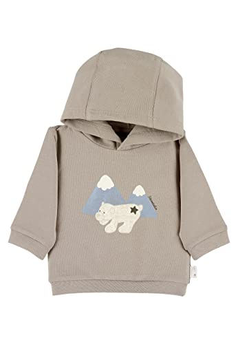 Sterntaler Baby - Jungen Sweatshirt Baby Sweatshirt Eisbär Elia, Beige, 68 von Sterntaler