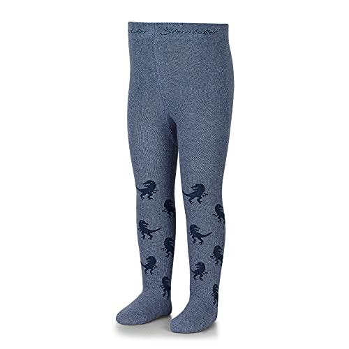 Sterntaler Baby-Jungen T-Rex Strumpfhose, Undurchsichtige, Tintenblau, 74 von Sterntaler