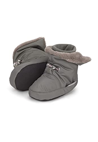 Sterntaler Baby Jungen Uni Babyschuh - Babystiefel, Babystiefelchen - Mid-Top Babyschuh mit rutschfester Gummi Sohle - dunkelgrün, 18 von Sterntaler