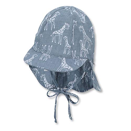 Sterntaler Baby - Jungen Pet met klep M. nekbescherming 1612130 Winter Hut, Blau, 43 EU von Sterntaler