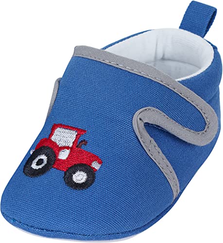 Sterntaler Jungen Baby-krabbelschuh Slipper, Kobaltblau, 19 EU von Sterntaler