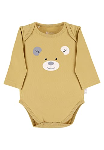 Sterntaler Baby - Mädchen Baby Body Langarmbody Eisbär Elia, Gelb, 50 von Sterntaler