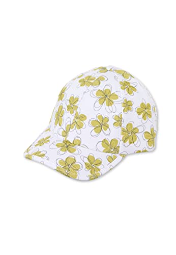 Sterntaler Baby Mädchen Baby Cap Baseball-Cap Blumen - Baby Baseball Cap, Kinder Basecap - aus Jersey Baumwolle mit Print - weiß, 55 von Sterntaler