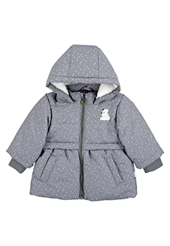 Sterntaler Baby - Mädchen Baby Jacke Outdoor Babyjacke Eisbär Elia, Rauchgrau, 68 von Sterntaler