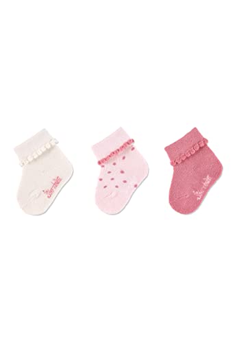 Sterntaler Baby Mädchen Baby Socken GOTS Söckchen 3er-Pack Punkte Strümpfe - Socken Baby - mit Punkte Motiv und uni - beige, 14 von Sterntaler