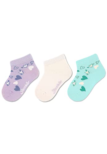 Sterntaler Baby Mädchen Baby Socken Kurz-Söckchen 3er Pack Herzen - Socken Baby, Babysöckchen, Babysocken - aus Baumwolle - flieder, 18 von Sterntaler