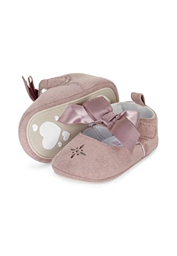 Sterntaler Baby Mädchen Ballerina Baby Babyballerina Schleife - Babyschuhe - mit rutschfester Herzchensohle - zartrosa, 17/18 EU (6-12 Months) von Sterntaler