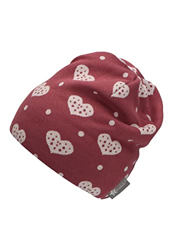 Sterntaler Mädchen Slouch-beanie Herzen Mütze, Rosa, 49 EU von Sterntaler