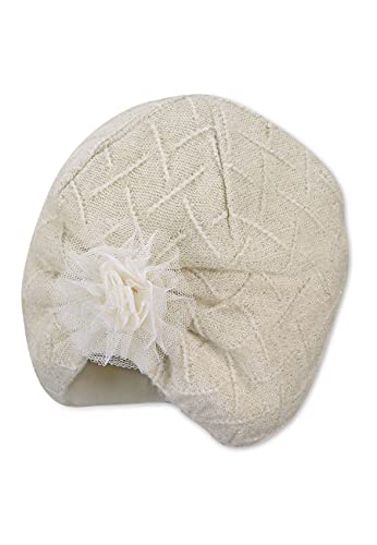 Sterntaler Baby-Mädchen Blume Beanie-Mütze, Ecru, 51 von Sterntaler