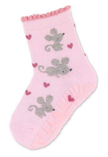 Sterntaler Baby-Mädchen FLI AIR Mäuse Hausschuh-Socken, Rosa, 26 von Sterntaler